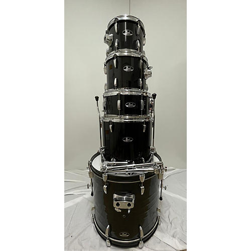 Pearl Used Pearl 5 piece Roadshow Black Drum Kit Black