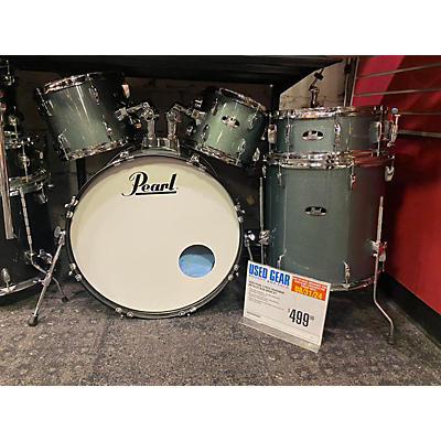 Pearl Used Pearl 5 piece Roadshow Metallic Blue Drum Kit