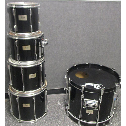 Pearl Used Pearl 5 piece Session Elite Black Drum Kit Black