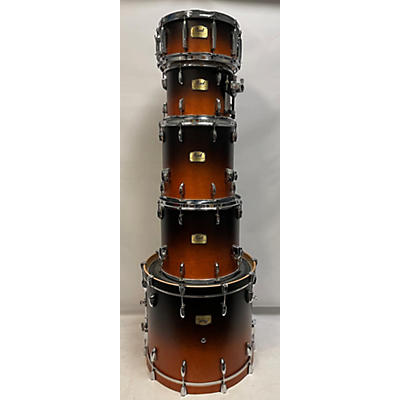 Pearl Used Pearl 5 piece Session Studio Classic Black Orange Satin Fade Drum Kit