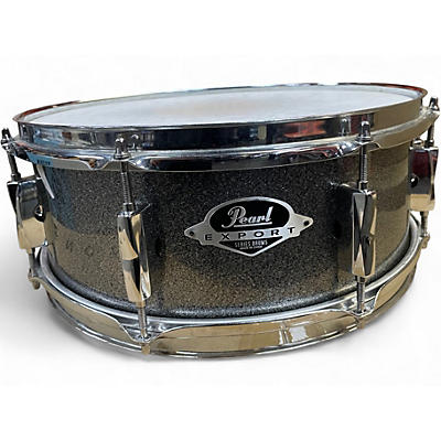 Used Pearl 5.5X14 Export Pewter Sparkle Drum