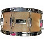 Used Pearl 5.5X14 Fiberglass Snare Gold Sparkle Drum Gold Sparkle 10