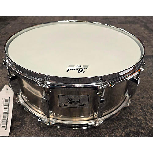 Pearl Used Pearl 5.5X14 Modern Utility Steel Snare Drum NATURAL METAL NATURAL METAL 10