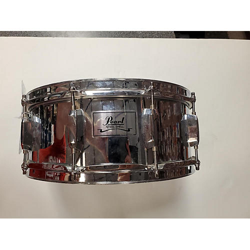 Pearl Used Pearl 5.5X14 Modern Utility Steel Snare Drum Silver Silver 10