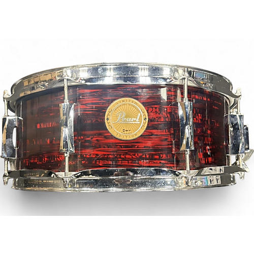 Used Pearl 5.5X14 SST Limited Edition Drum Strata Red strata red 10