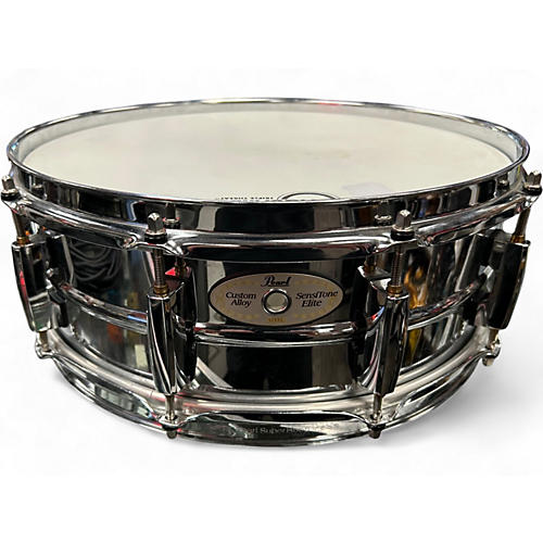 Used Pearl 5.5X14 Sensitone Elite Snare Chrome Drum Chrome 10