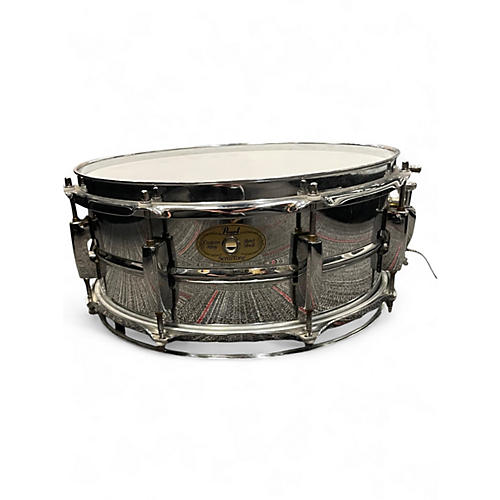 Used Pearl 5.5X14 Sensitone STEEL  Snare Chrome Drum Chrome 10