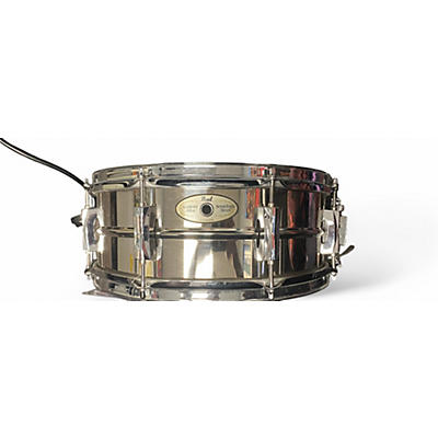 Used Pearl 5.5X14 Sensitone Snare Custom Alloy Steel Drum