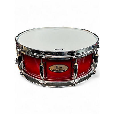 Used Pearl 5.5X14 Session Studio Classic Snare Red Drum
