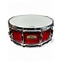 Used Pearl 5.5X14 Session Studio Classic Snare Red Drum Red 10