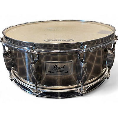 Used Pearl 5.5X14 Steel Shell Chrome Drum