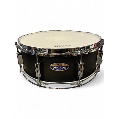 Used Pearl 5.5X14 snare decade maple Black Drum