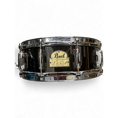 Used Pearl 5X14 Chad Smith Snare BLACK STEEL Drum