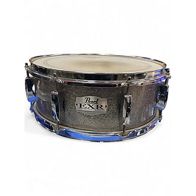 Used Pearl 5X14 EXR Snare Drum Silver Sparkle Drum