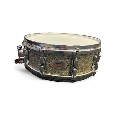 Used Pearl 5X14 Reference Snare Gold sparkle  Drum