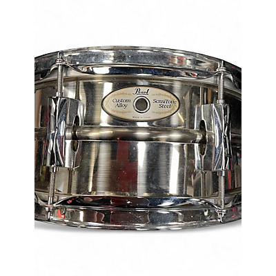 Used Pearl 5X14 Sensitone Snare steel Drum