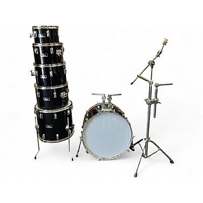 Used Pearl 6 Piece Concert Black Drum Kit