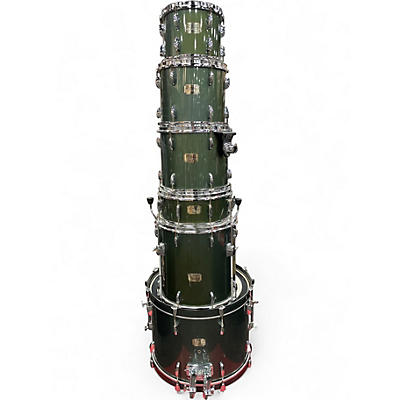 Used Pearl 6 Piece Export Charcoal Metalic Drum Kit