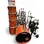 Used Pearl 6 Piece Export6 Orange Drum Kit Orange