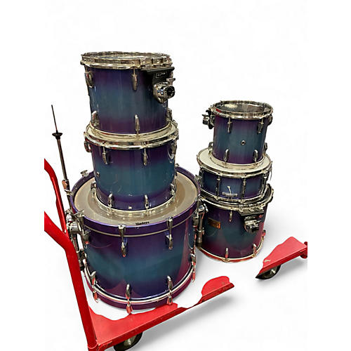 Used Pearl 6 Piece MASTER CUSTOM MAPLE SHELL WILDBERRY POPTART Drum Kit WILDBERRY POPTART