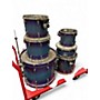 Used Pearl 6 Piece MASTER CUSTOM MAPLE SHELL WILDBERRY POPTART Drum Kit WILDBERRY POPTART
