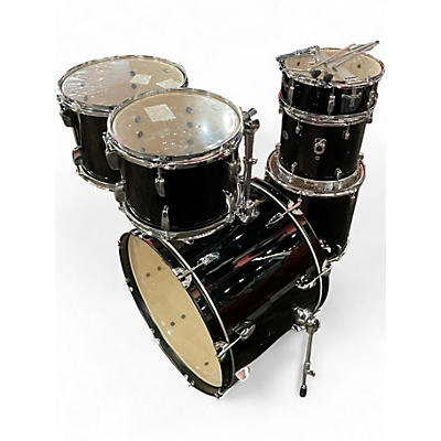 Used Pearl 6 Piece ROADSHOW Black Drum Kit