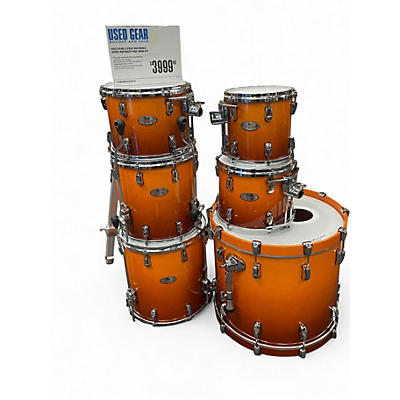 Used Pearl 6 Piece Reference Series Rootbeer Fade Drum Kit