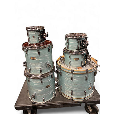 Used Pearl 6 Piece SESSON STUDIO SELECT  ICE BLUE OYSTER  Drum Kit