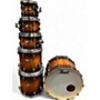 Used Pearl 6 Piece Session Studio Select Brown Sunburst Drum Kit Brown Sunburst