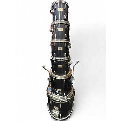 Used Pearl 6 Piece WORLD SERIES Black Drum Kit