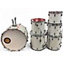 Used Pearl 6 Piece mx maple shell Classic White Drum Kit Classic White