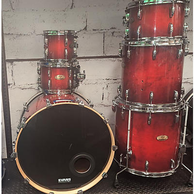 Pearl Used Pearl 6 piece Session Studio Select Red Drum Kit