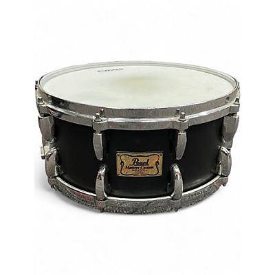 Used Pearl 6.5X14 Masters Custom Maple  Black Drum