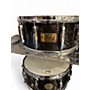 Used Pearl 6.5X14 Masters Custom Maple Shell Transparent Black Drum Transparent Black 15