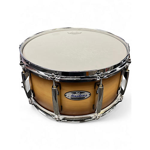 Used Pearl 6.5X14 Masters Maple Complete Tobacco Sunburst Drum Tobacco Sunburst 15