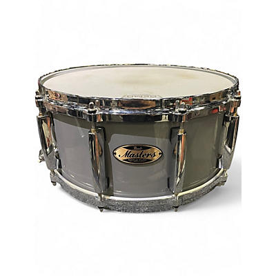Used Pearl 6.5X14 Masters Premium Snare PUTTY GRAY Drum