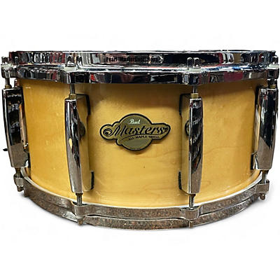 Used Pearl 6.5X14 Masters Studio Snare Natural Drum