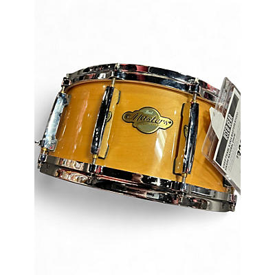 Used Pearl 6.5X14 Masters Studio Snare Natural Drum