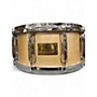 Used Pearl 6.5X14 Masters Studio Snare Natural Lacquer Drum Natural Lacquer 15