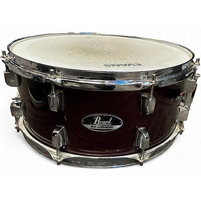 Used Pearl 6.5X14 ROADSHOW Wine Red Drum