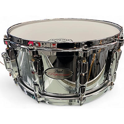 Used Pearl 6.5X14 Reference Series Cast Steel Snare cast steel Drum