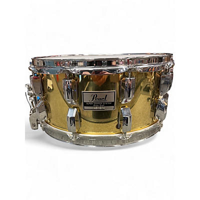 Used Pearl 6.5X14 SUPER GRIPPER BRASS Drum