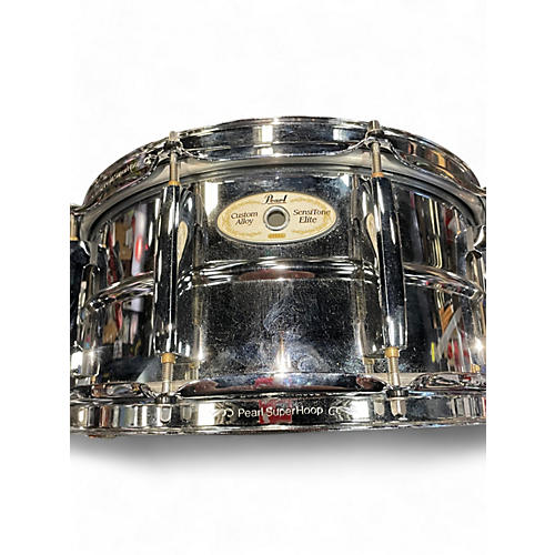 Used Pearl 6.5X14 Sensitone Elite Snare Chrome Drum Chrome 15