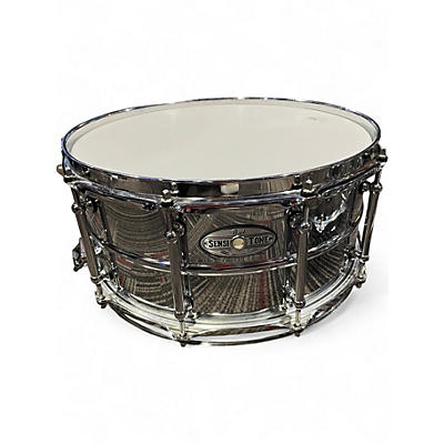 Used Pearl 6.5X14 Sensitone Snare STEEL Drum