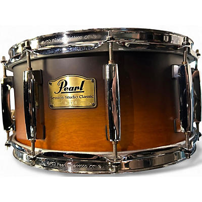 Used Pearl 6.5X14 Session Studio Classic Snare Tobacco Fade Drum
