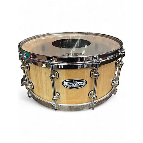 Used Pearl 6.5X14 Stavecraft Oak natural Drum natural 15