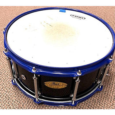 Pearl Used Pearl 6.5X14 Symphonic Percussion Series Snare Drum Black With Blue Hoops