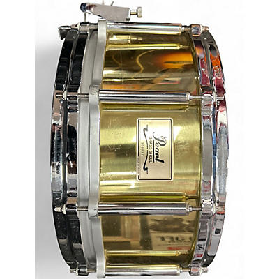 Used Pearl 6.5in Free Floating Brass Snare brass Drum