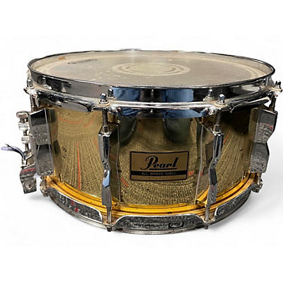 Used Pearl 6X14 ALL BRASS SHELL BRASS Drum