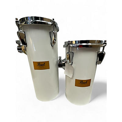 Pearl Used Pearl 6in AL612 AL618 Rocket Toms White Drum